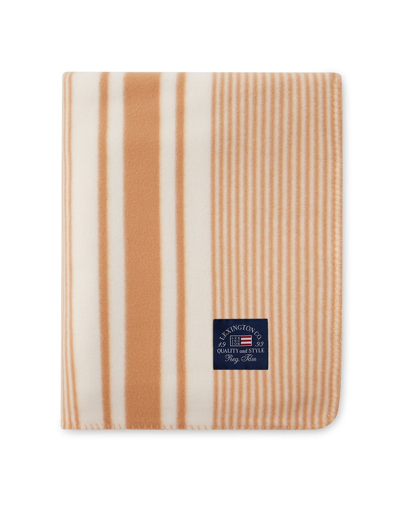 Lexington Fleece Throw , beige/white