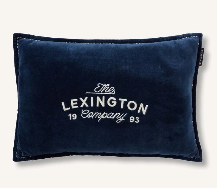 Lexington 1993 Logo Organic Cotton Velvet Pude