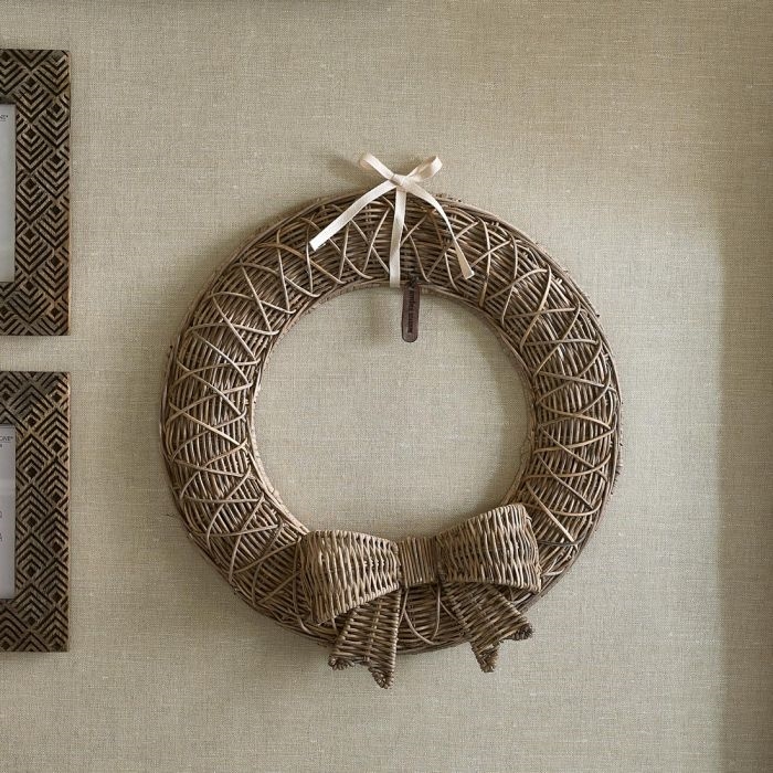 RM Rustic Rattan Jacky Bow Wreath
