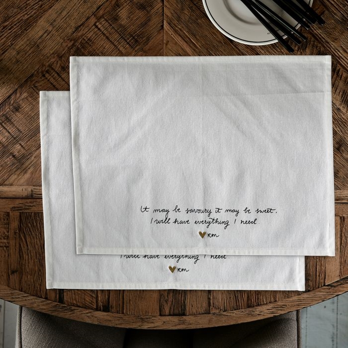 RM Sweet Poem Placemat 2 pieces