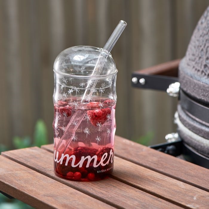 RM Summerlicious To Go Glass & Straw
