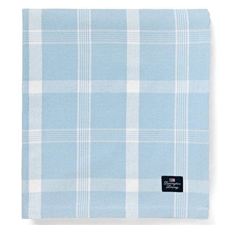 Lexington Checked Recycled Cotton Oxford Tablechloth 150 x 350 cm