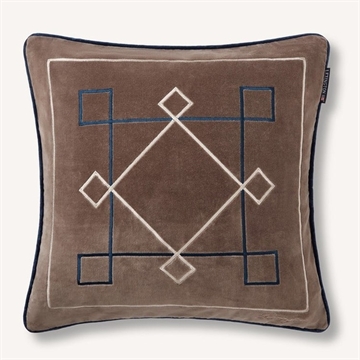 Lexington Graphic Embroidered Velvet Pudebetræk