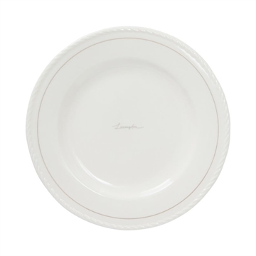 Lexington Porcelain Dessert Plate, white/beige, gavesæt m. 4 stk.