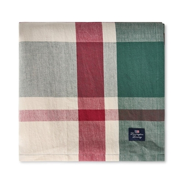 Lexington Checked Linen Blend Tablecloth, 150 x 250 cm
