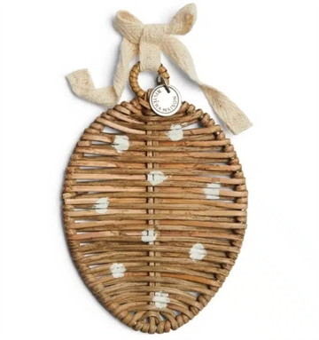 RM Rustic Rattan Easter Dots Ornament/2 STK.