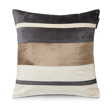 Lexington Striped Viscose/Cotton Velvet Pillow Cover