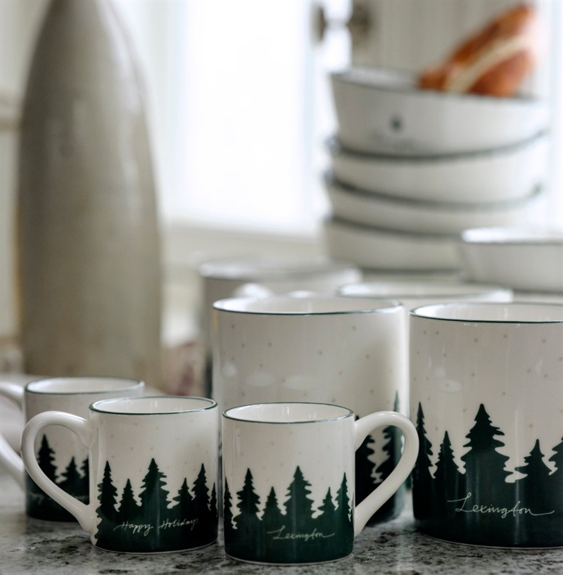 Lexington Happy Holidays Stoneware Espressomug/sæt m. 2