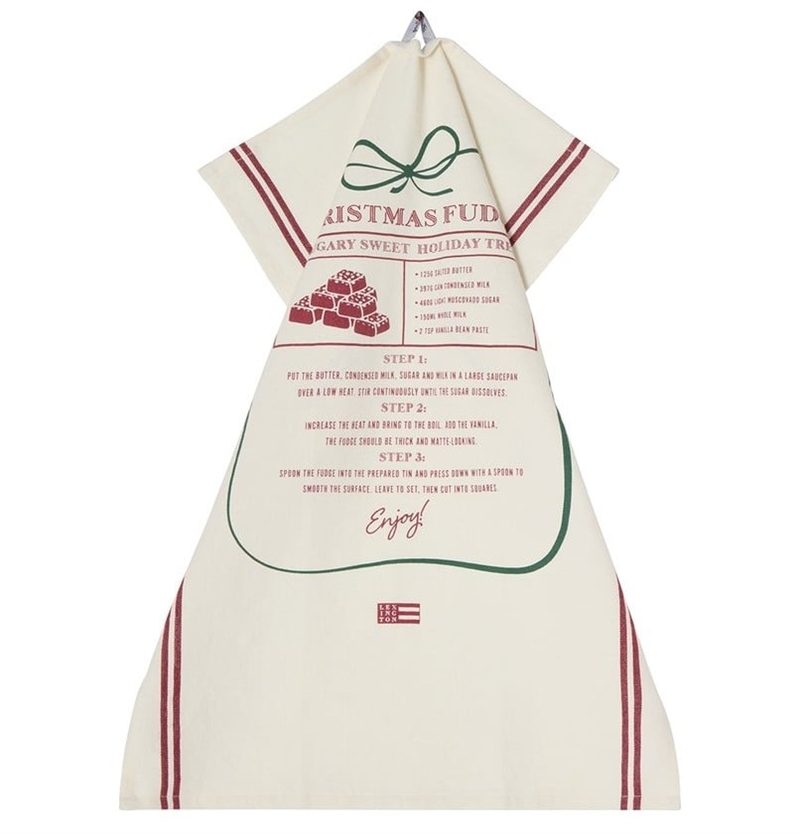 Lexington Christmas fudge organic cotton kitchen towel