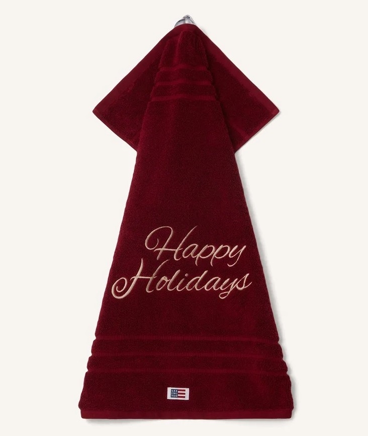 Lexington Original Towel Wine Happy Holidays