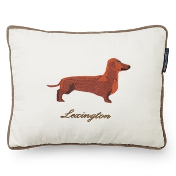 Lexington dog Organic Cotton Velvet Pillow, 40 x 30 cm