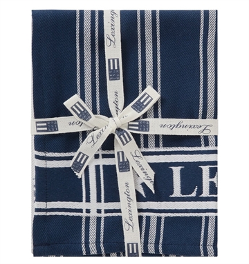 Lexington Cotton Jaquard Kitchen Towel Blue-Sæt m. 2