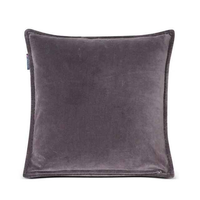 Lexington Velvet Cotton Pudebetræk, Grey