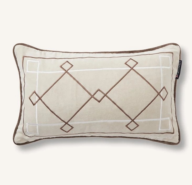 Lexington Graphic Embroidered Velourpude