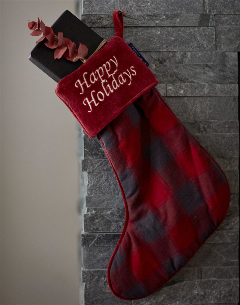 Lexington Holiday Stocking, Blue