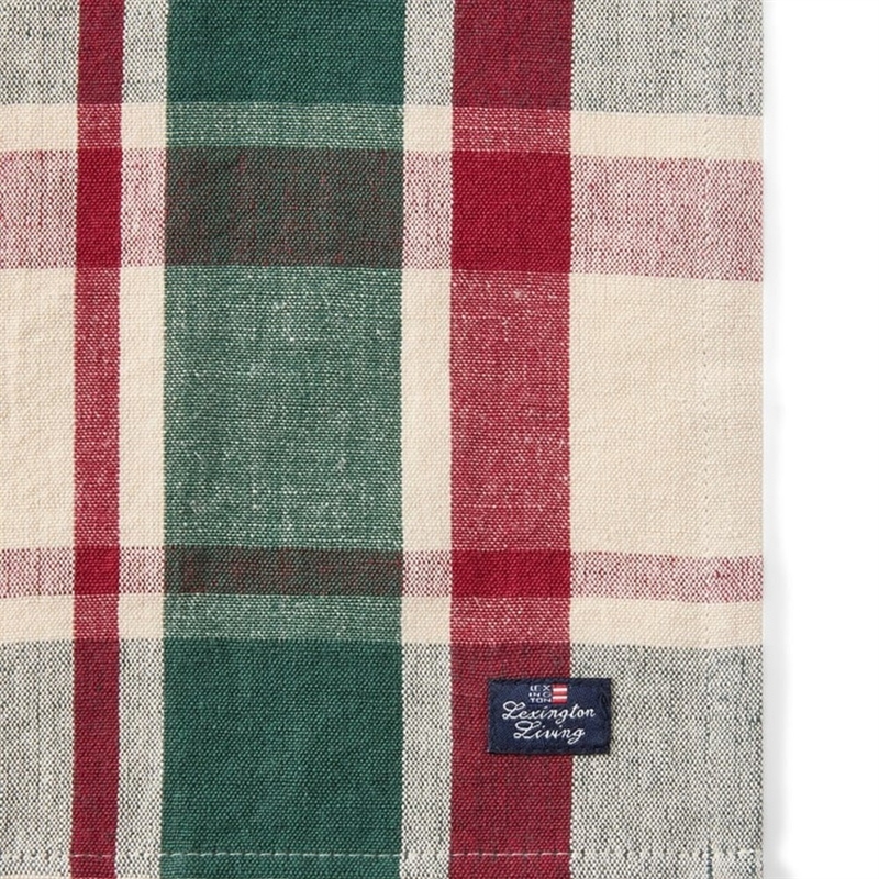 Lexington Checked Linen Blend Napkin, 50 x 50 cm