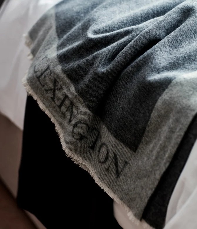 Lexington Hotel Wool/Cashmere Throw