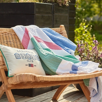 Lexington Striped Cotton Waffle Throw