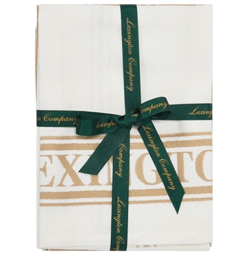 Lexington Cotton Jaquard Kitchen Towel Beige, sæt m. 2 stk.