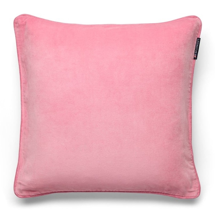 Lexington Organic Cotton Velvet Pillow Cover, Pink