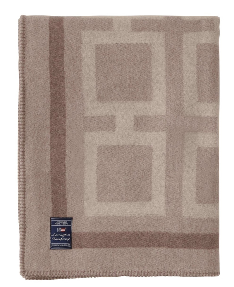 Lexington Throw Graphic Recycled Wool