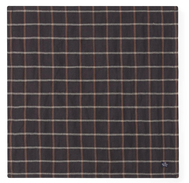 Lexington Checked cotton/linen napkin, 50  x 50 cm