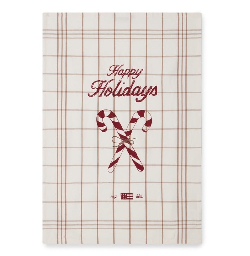 Lexington Candy Cane Økologisk Bomuld Kitchen Towel